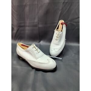 Walter Geniun Golf Shoes Gor-tex Womens 7.5 White Spikes